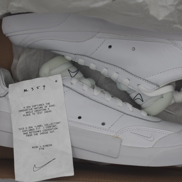 NIB NWT Nike Drop Type PRM LX Triple White/Black N.354 CN6916-100 Men\'s Size 8 main image 8
